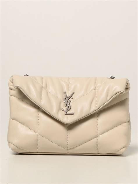 SAINT LAURENT: Borsa Puffer Toy in nappa matelassé 